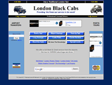 Tablet Screenshot of londonblackcabs.co.uk
